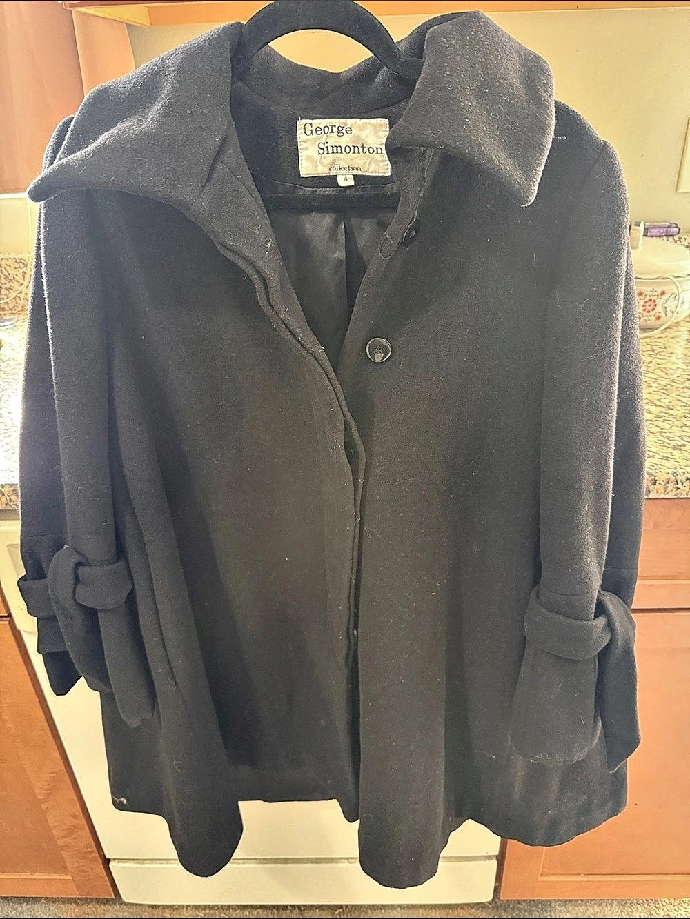 George Simonton collection Black Coat Size 4